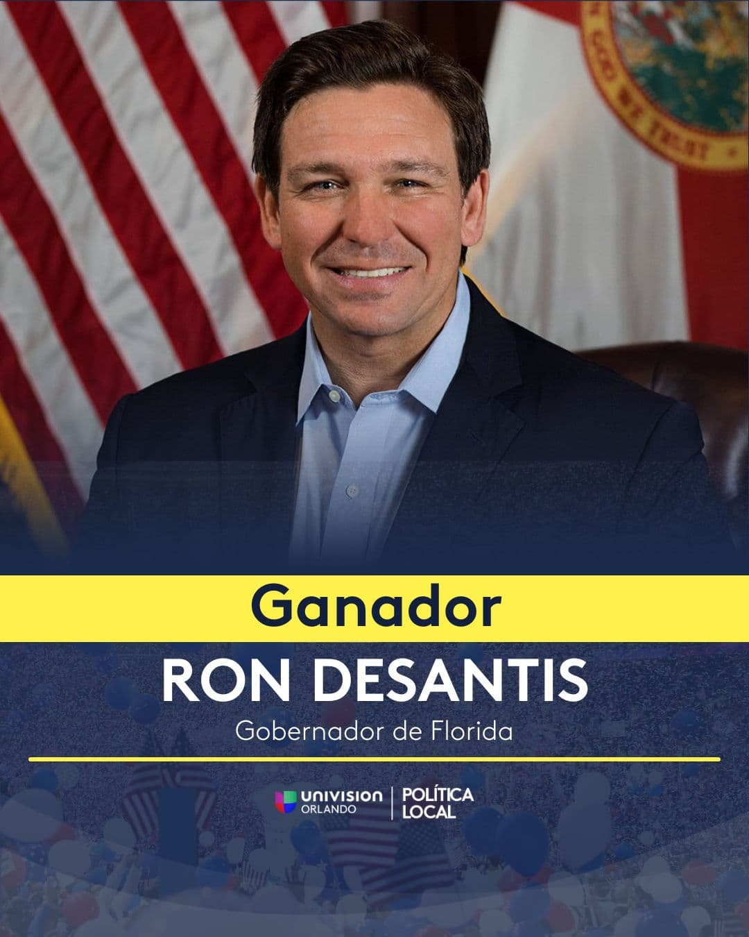 Ron DeSantis se reeligió como gobernador.