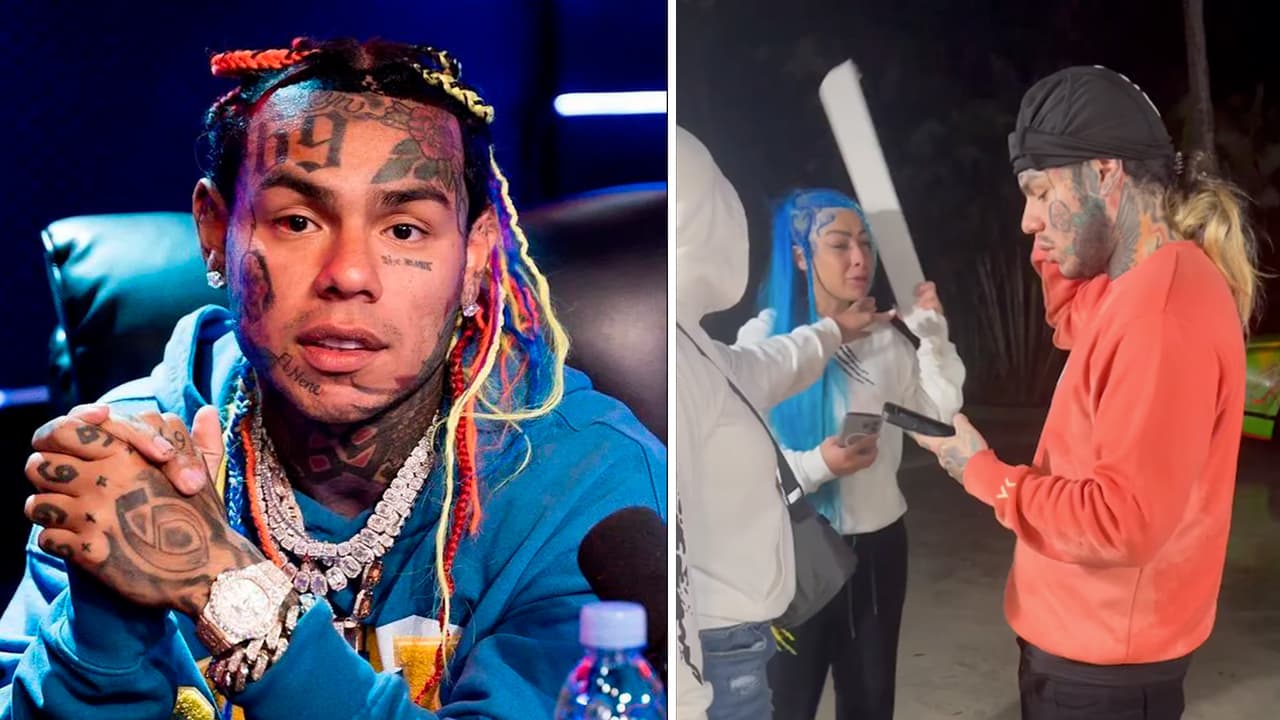 Tekashi publica video de Yailin golpeándolo y con un cuchillo en la mano: "Tiene problemas mentales"
