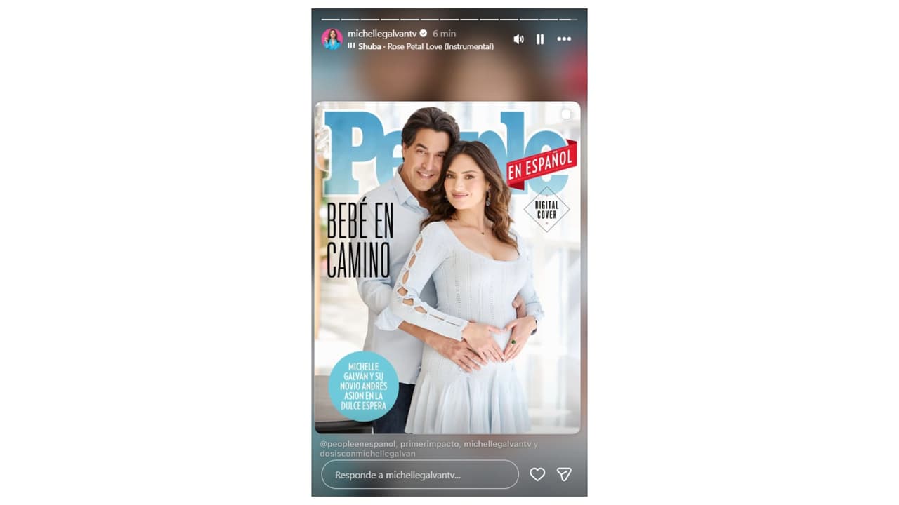 Así anunció Michelle Galván su embarazo.