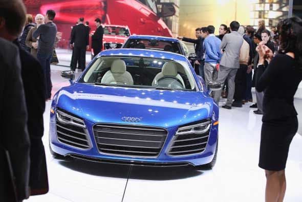 El Audi R8 sigue siendo uno de los autos más imponentes de cualquier Autoshow.