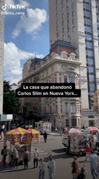 De acuerdo al TikToker Carlos Name, Carlos Slim era dueño de una mansión de siete pisos en la Quinta Avenida, pero la abandonó después de que un mayordomo escuchara fuertes ruidos.