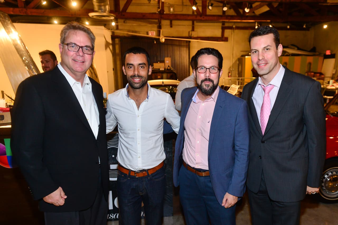 Arsht Center's M. John Richard, U-LAB's Kevin Mills, Univision's Armando Olmedo and Arsht Center's Andrew Goldberg.