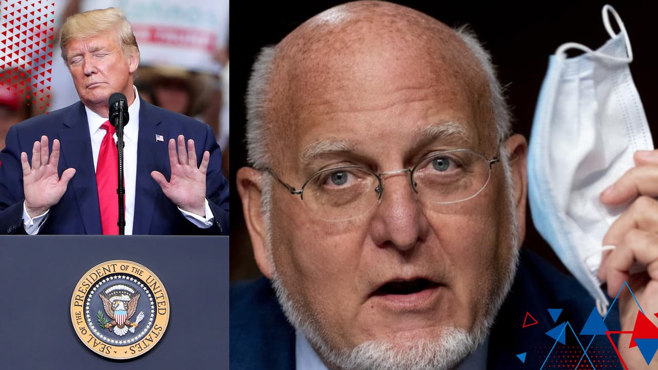 "La mascarilla es más efectiva que la vacuna": El director del CDC hizo unas declaraciones que Trump reprochó horas después