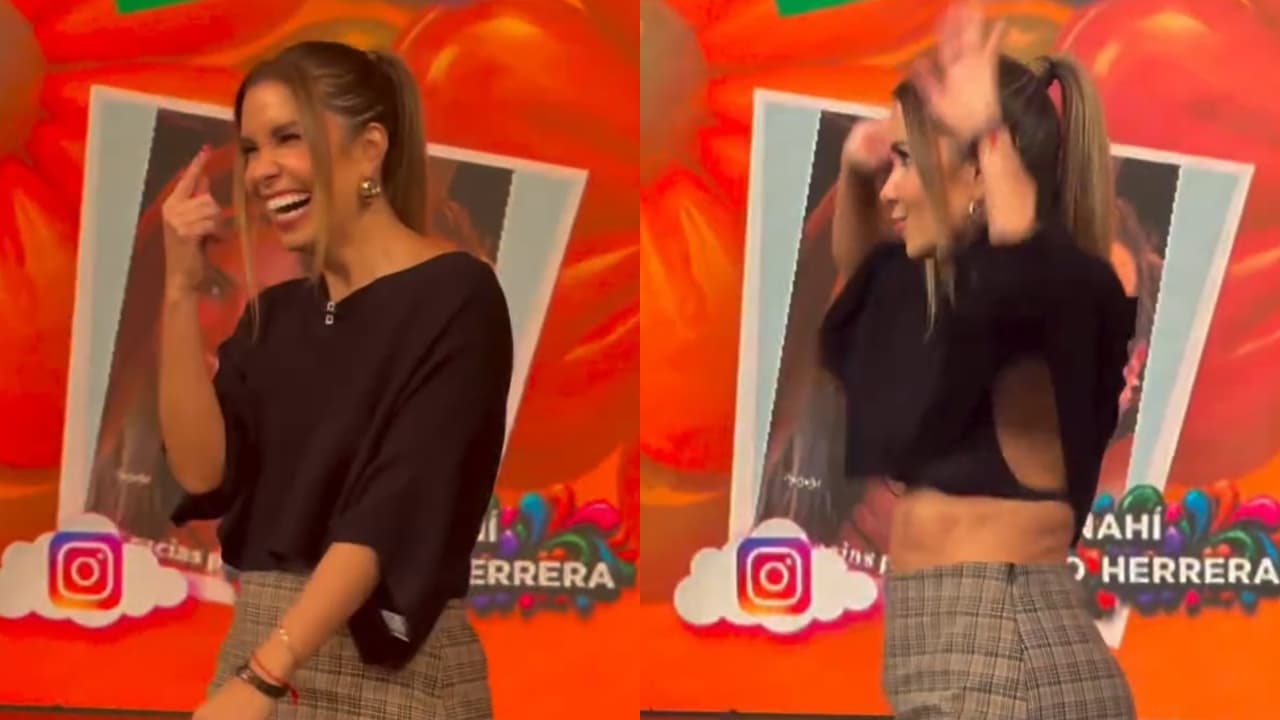 Andrea Escalona sufre revelador “descuido” mientras bailaba