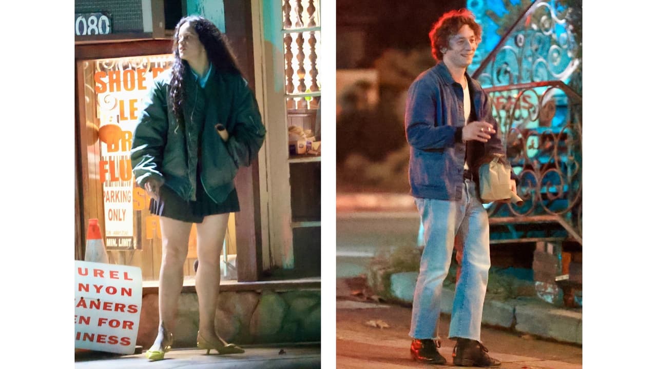 Rosalía y Jeremy Allen White optaron por 'outfits' casuales.