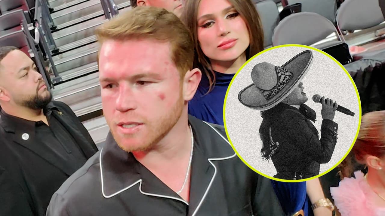 Canelo reaccionó al error en la entonación del himno