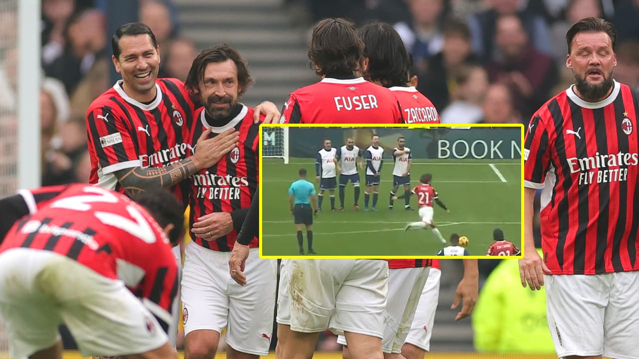 Andrea Pirlo reaparece en el Milan con brutal golazo vs. Tottenham