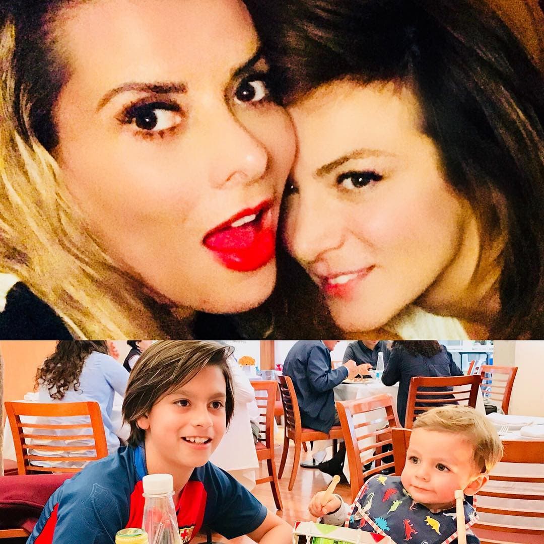 Las dos actrices llevan muy buena relación y también quieren que sus pequeños sean los mejores amigos pese a la diferencia de edades.