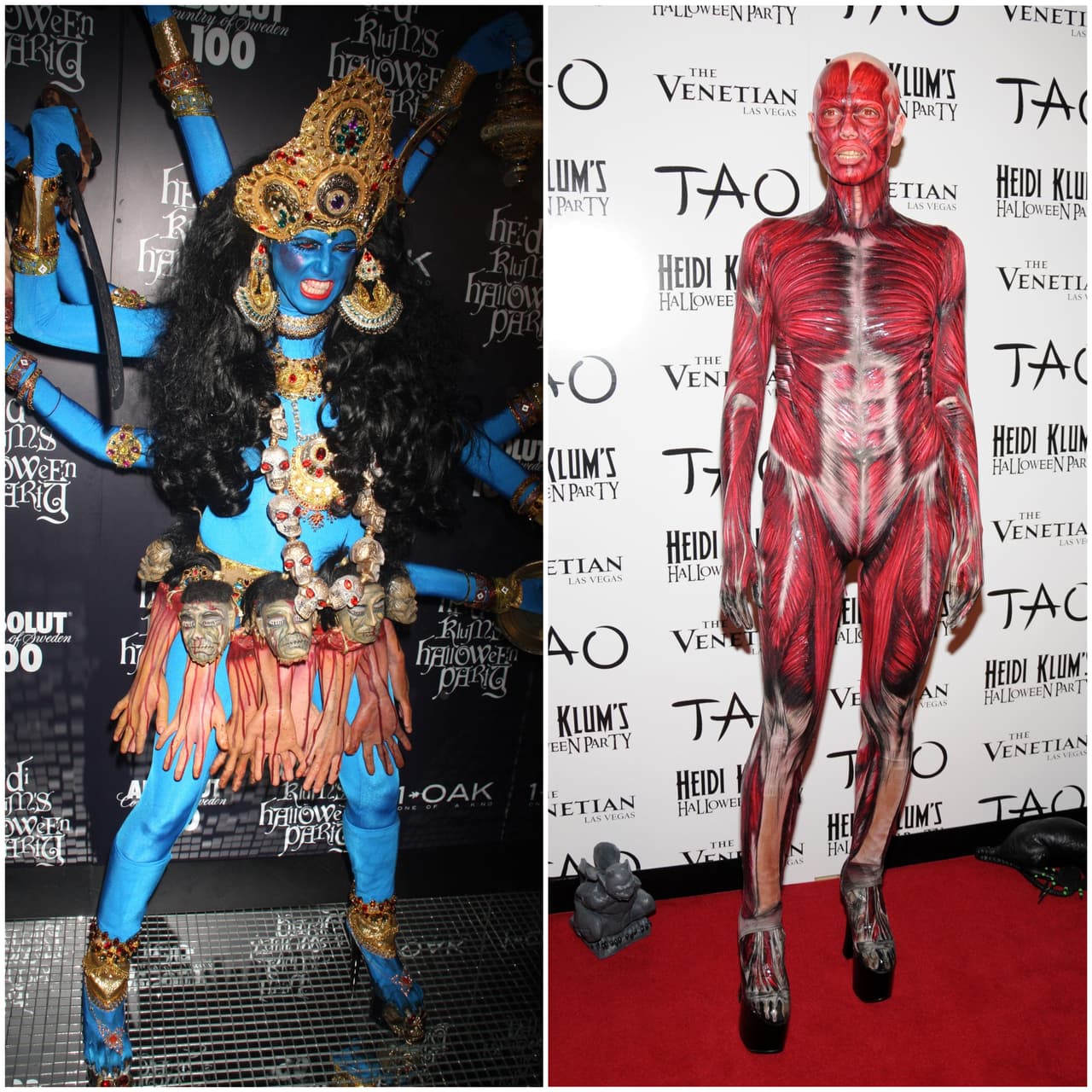 Tal es el caso de la modelo alemana 
<b>Heidi Klum</b>, quien cada año ofrece una fiesta para celebrar junto a las celebridades esta fecha, donde sorprende con sus espectaculares disfraces.
<br>