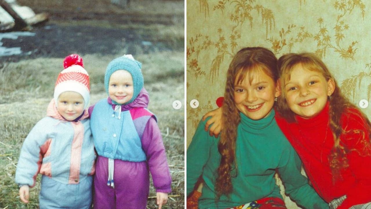 Irina Baeva y su hermana Nina