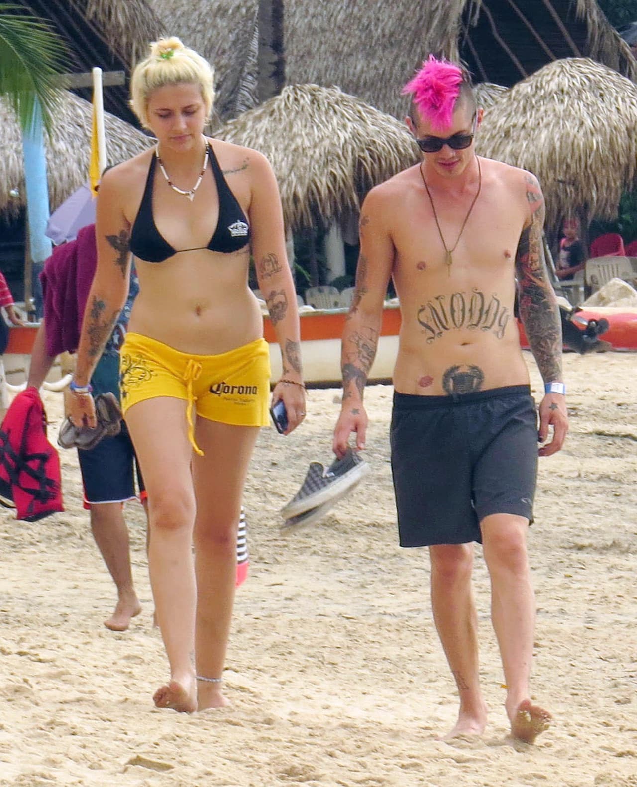 Paris Jackson y su novio Michael Snoddy se dieron una escapadita a un paraíso mexicano playero.