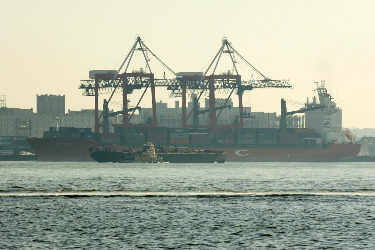 Terminal marítima Red Hook en Brooklyn, Nueva York.