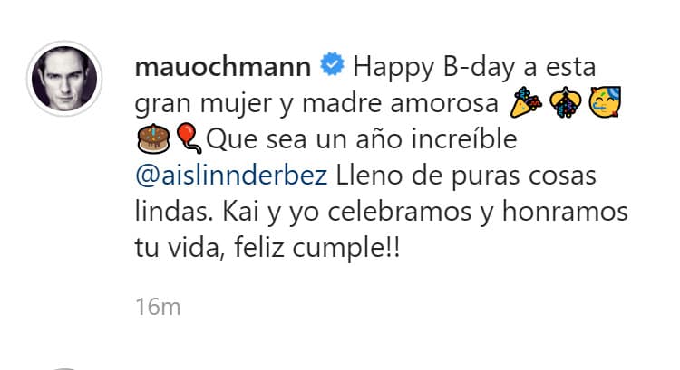 "
<b>Que sea un año increíble Aislinn Derbez</b>, lleno de puras cosas lindas. 'Kai' (Kailani, su hija) y yo celebramos y honramos tu vida, ¡feliz cumple!", finalizó en el mensaje. 
<br>