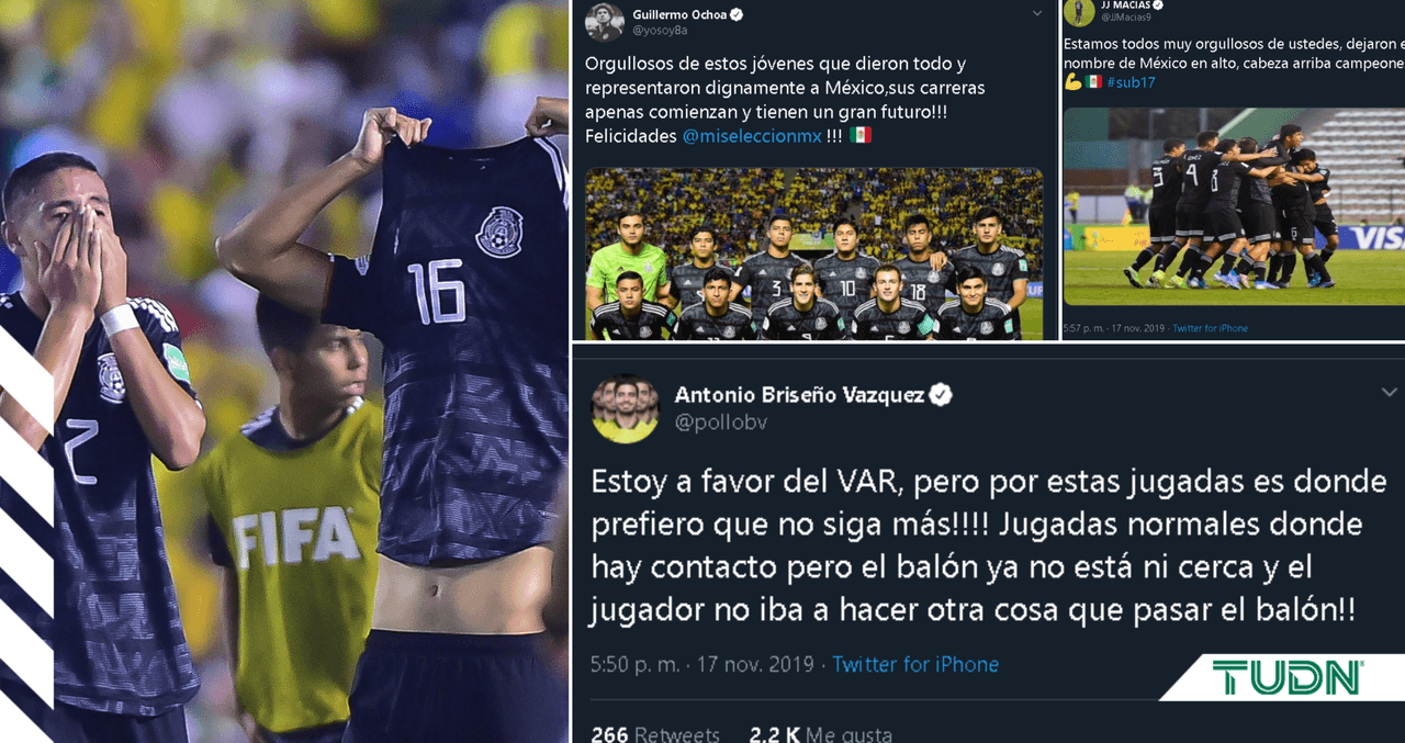 Así reacciona el mundo futbolístico en México tras la Final perdida ante Brasil.