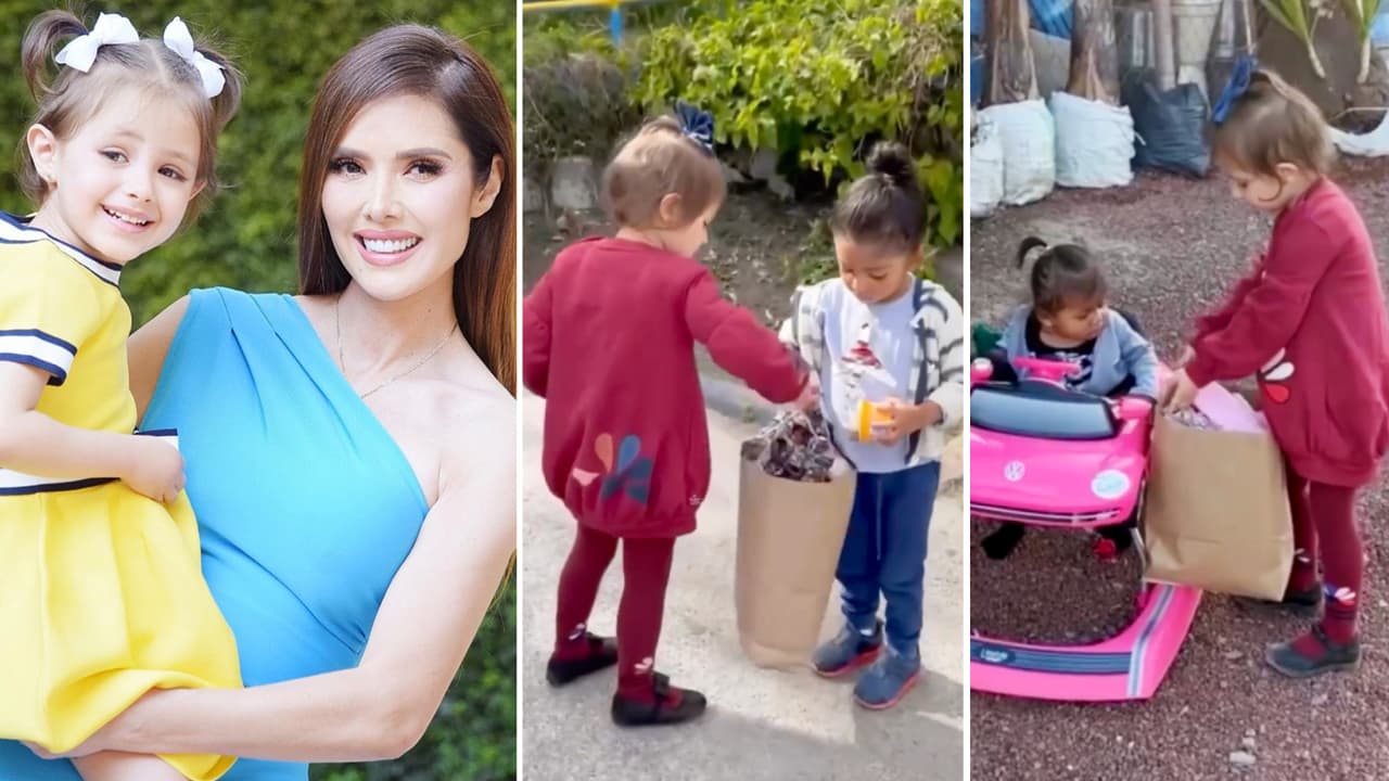 La hija de Marlene Favela dona su ropa a niñas que lo necesitan y les pide un abrazo