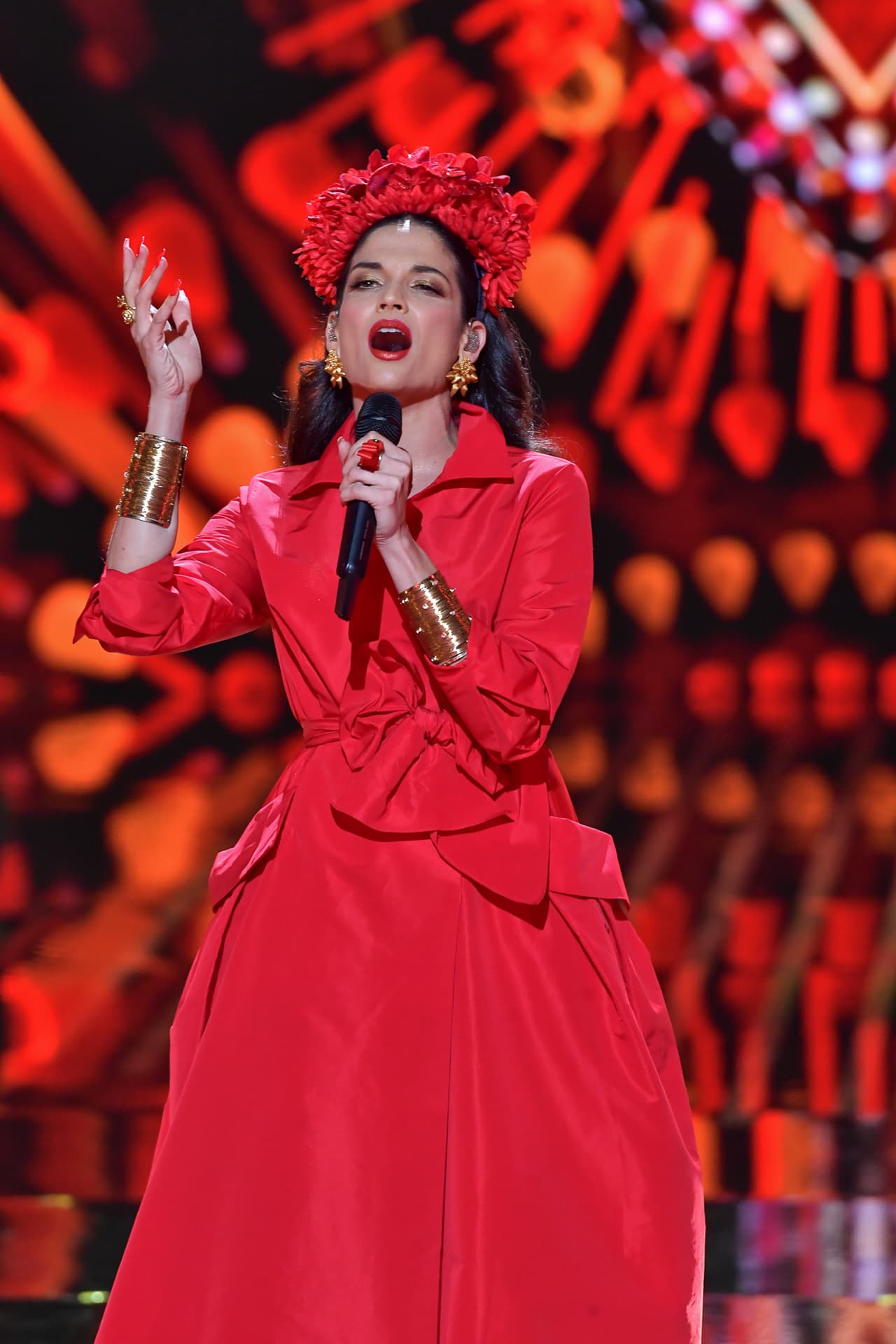 La cantante confesó sentirse muy a gusto con los vestidos de Carolina Herrera: "Es una de mis diseñadoras favoritas".