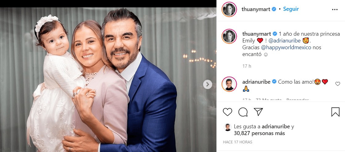 Thuany Martins celebra el primer año de su hija Emily.