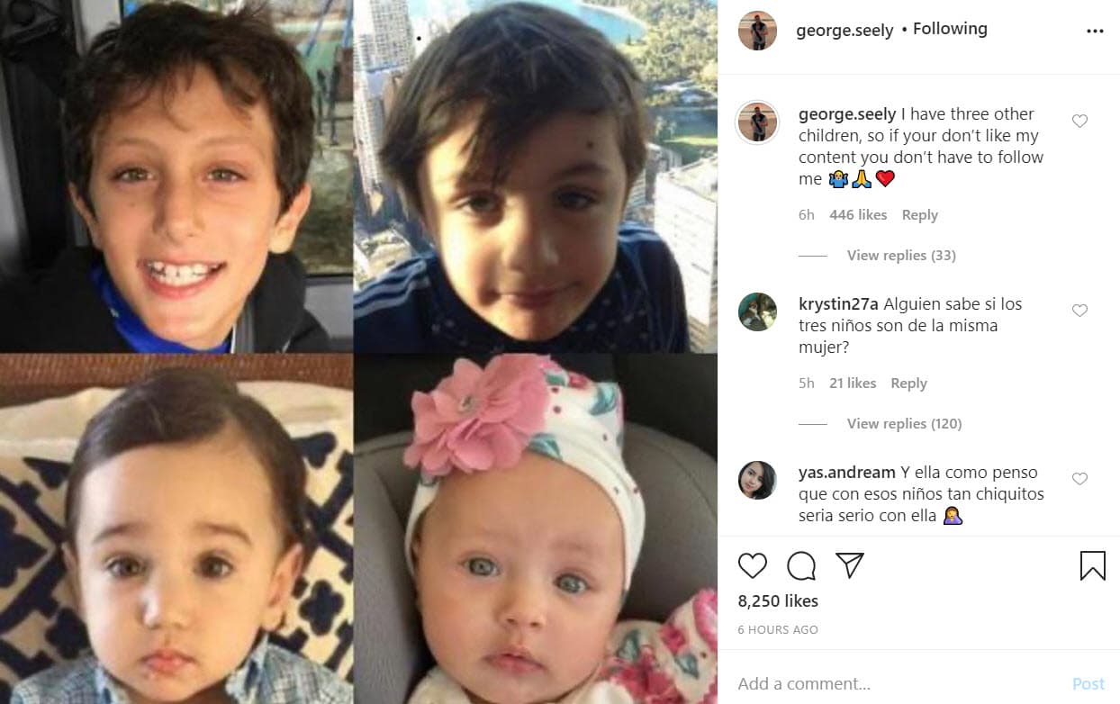 Poco se conoce sobre ellos. Se sabe que se llaman Gabriel, Remy y Cassius. En algunas ocasiones ha compartido fotos de ellos. 
<br>