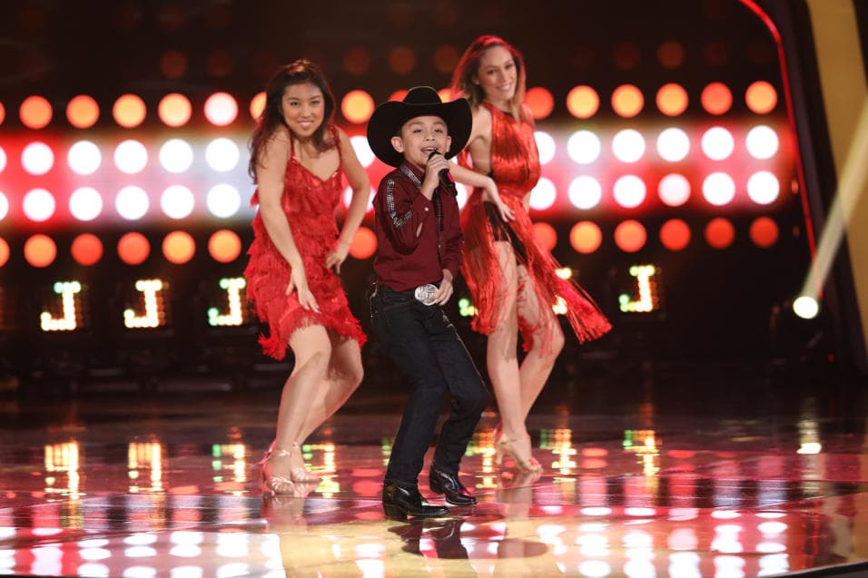 En esta ocasión, Joel tuvo el reto de interpretar el clásico del merengue 'La dueña del swing' con un estilo muy particular.
<b><a href="http://www.univision.com/shows/pequenos-gigantes/joel-canto-la-duena-del-swing-al-puro-estilo-norteno-video" target="_blank">Mira su presentación</a></b>