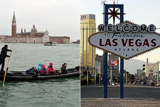 Dos ciudades imposibles, según Jorge Ramos, Venecia y Las Vegas.