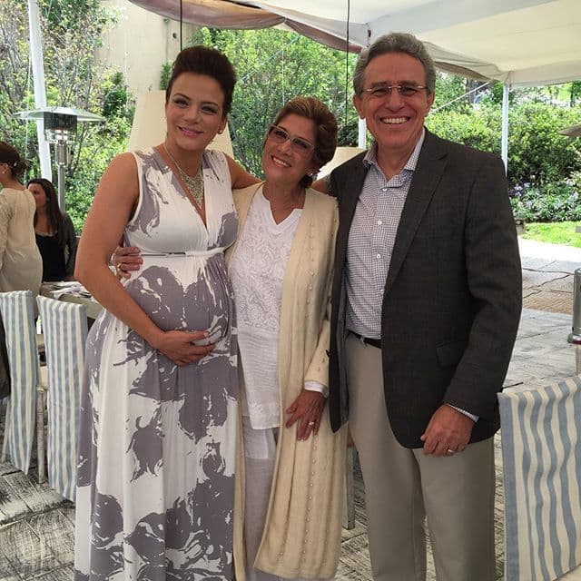 Se trató de una celebración familiar en la que la actriz se mostró muy feliz.