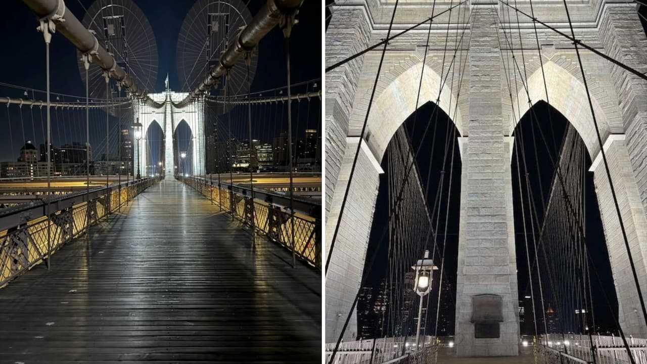 Puente de Brooklyn estrena iluminación LED