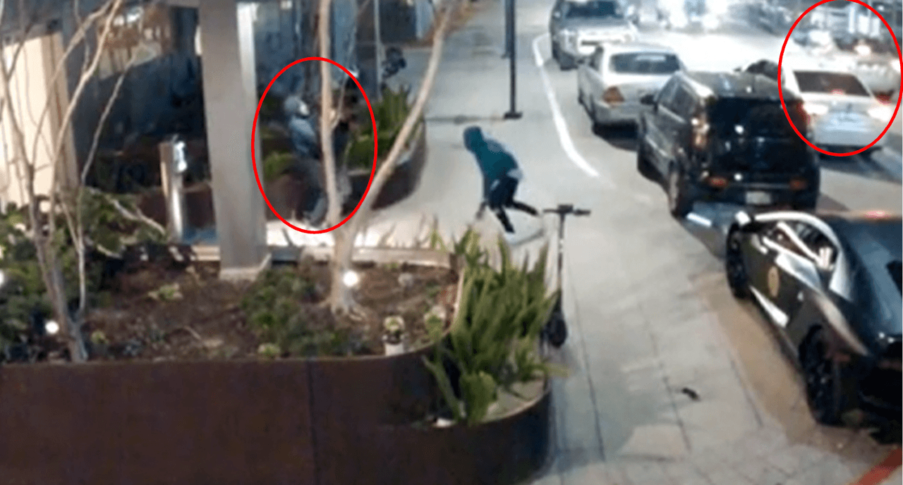 Lo siguieron y lo emboscaron: piden ayuda para identificar a los responsables de intento de robo violento en el centro de Los Ángeles