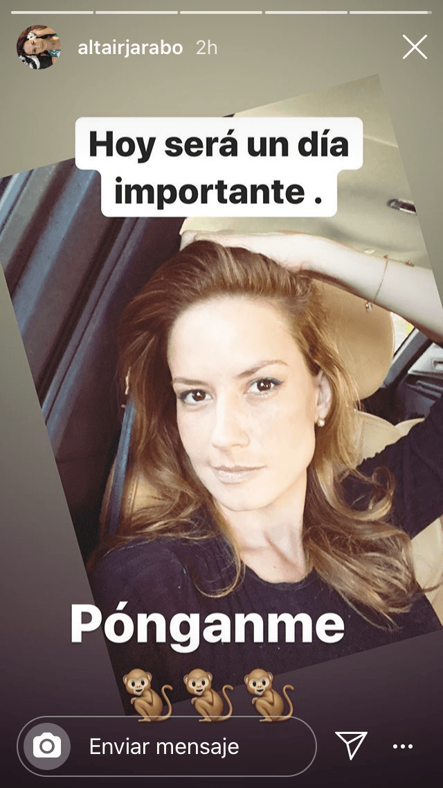 "
<b>Hoy será un día importante</b>. Pónganme (changuitos)", escribió, sin especificar a que se refería.