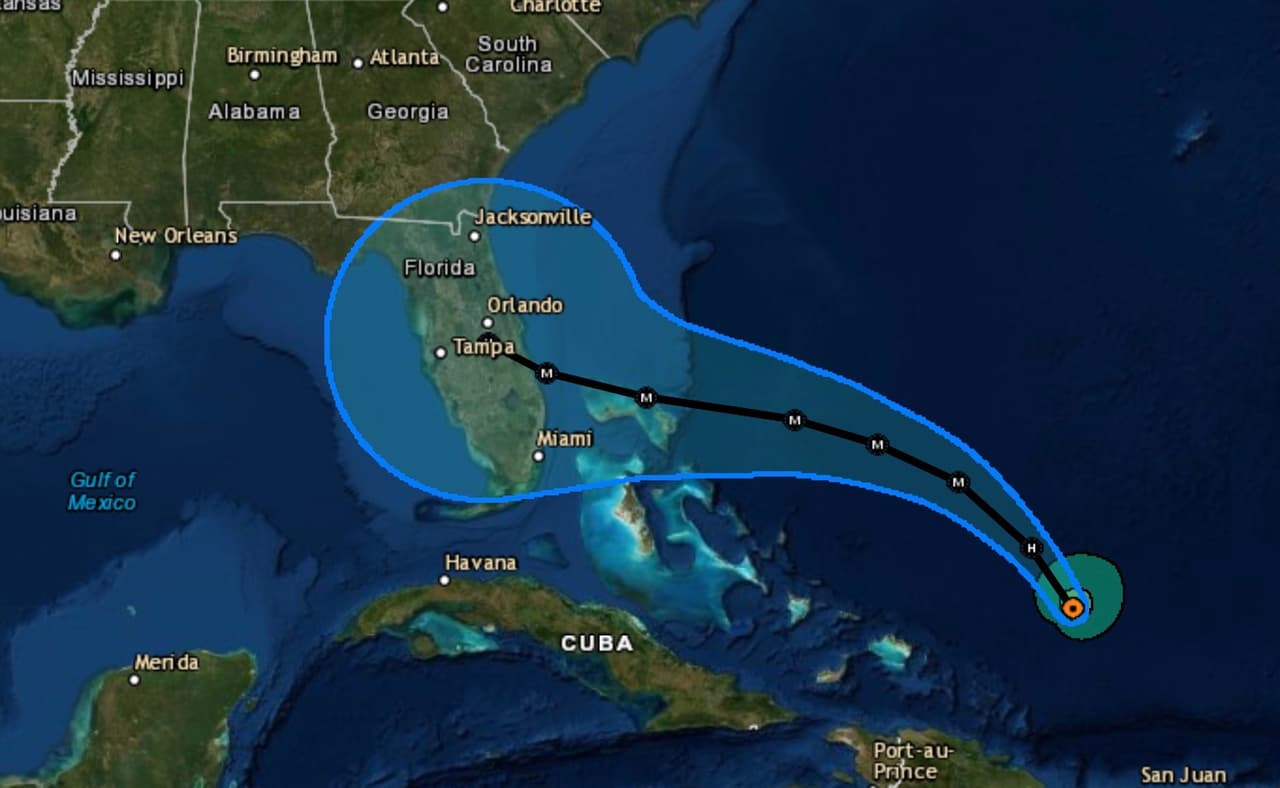 Dorian ya es un huracán categoría 2 y sigue acercándose a Florida 