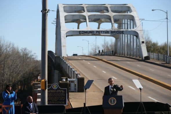 "Hay lugares y momentos en Estados Unidos en los que se ha decidido el destino de esta nación (...) Selma es un lugar así".