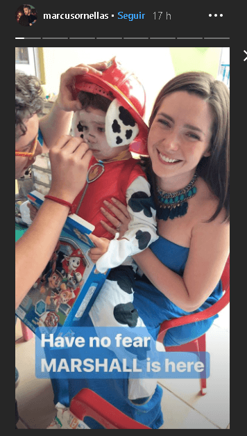 Pero eso no fue todo. Los orgullosos papás de Diego también organizaron una fiesta en un salón para niños, con juegos y animadores.