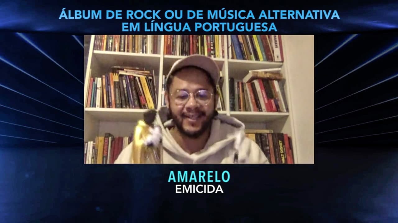 En el rubro de Mejor Álbum de Rock o Música Alternativa en Lengua Portuguesa, Emicida ganó por ‘Amarelo’.