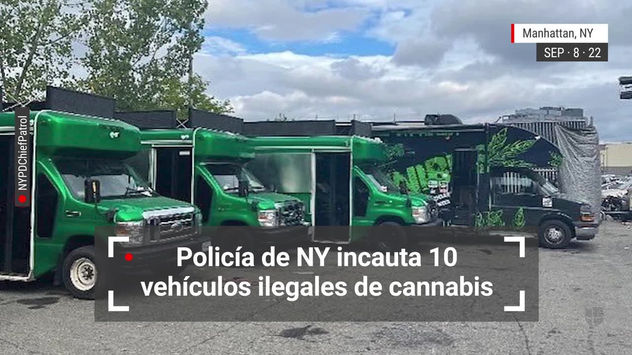Policía de Nueva York incauta 10 vehículos ilegales que vendían cannabis 