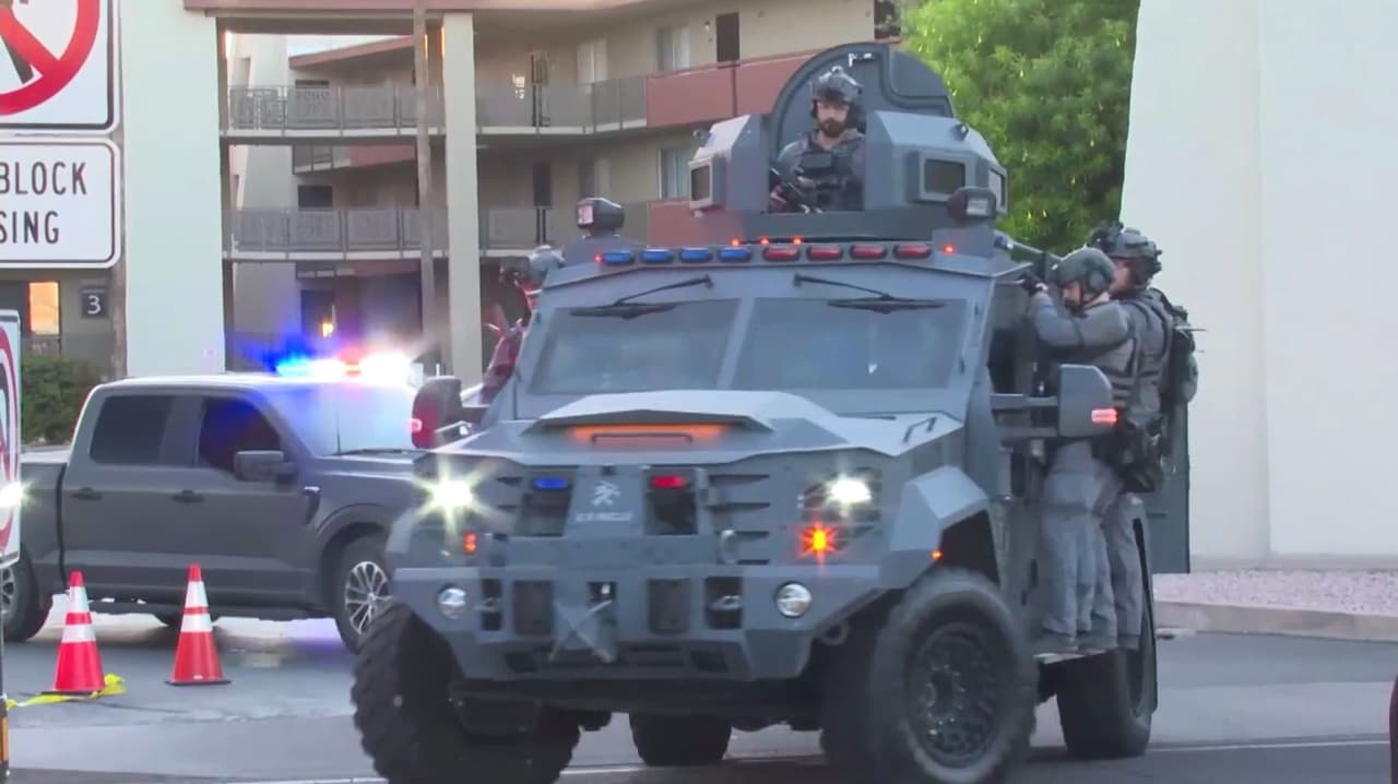 Tiros y gases lacrimógenos en un operativo policial en Scottsdale: Estuvimos allí