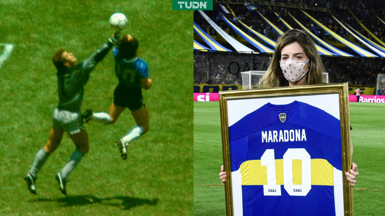 Hija de Maradona niega que playera subastada sea la de la 'Mano de Dios'