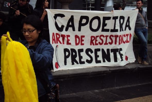 Pudo verse también a distintos grupos, como éste.