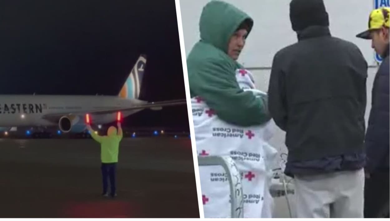 "Es la primera vez que subo a un avión": migrantes que llegan de Texas a Illinois en vuelo privado y con bajas temperaturas