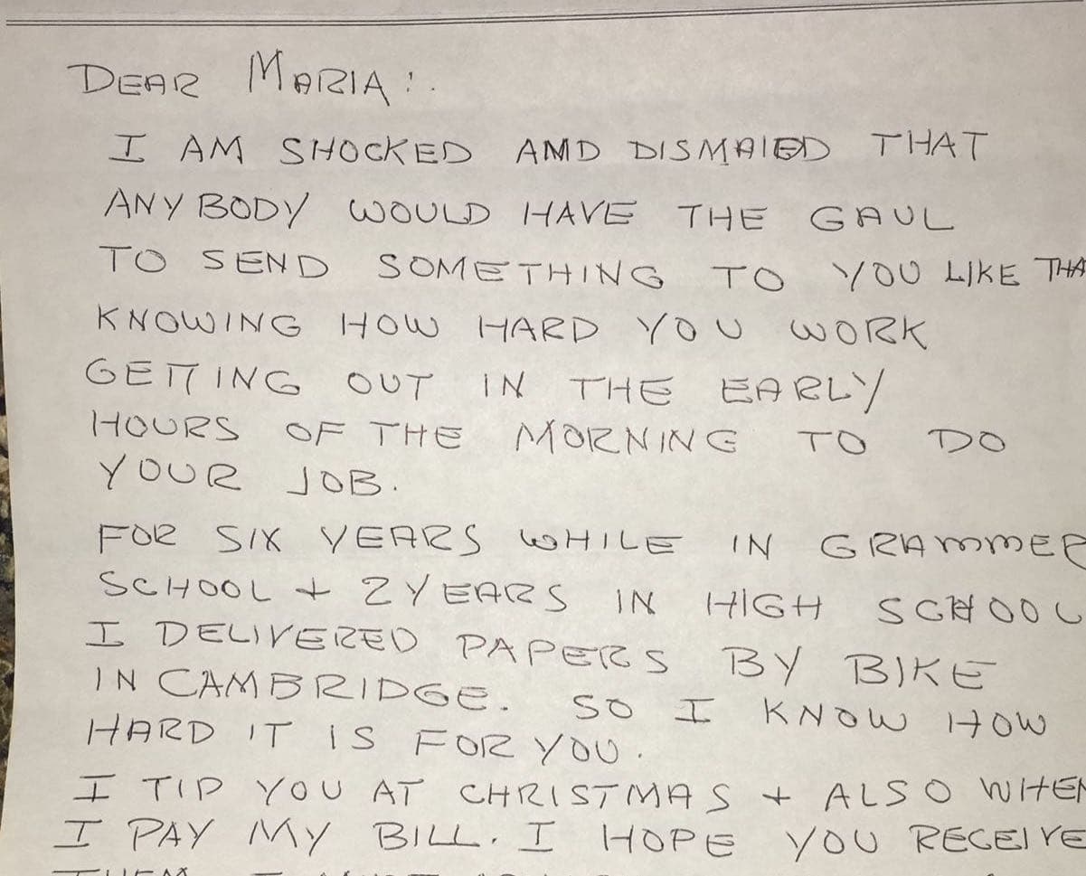 Letters of support flooded in after Ramírez wrote to her customers.