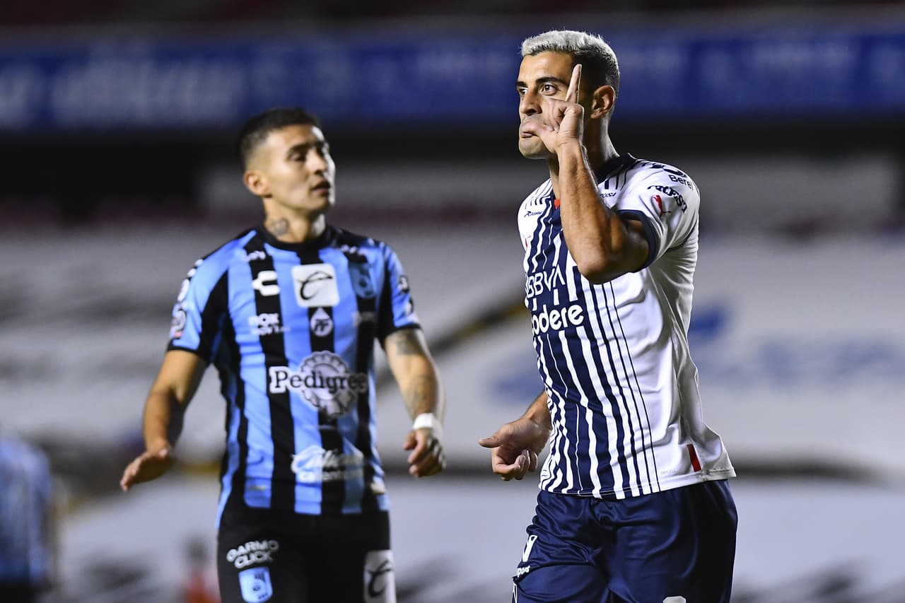 Rayados goleó 0-3 a Querétaro en la Jornada 4 con goles de Rogelio Funes Mori, Germán Berterame y Jesús Gallardo.