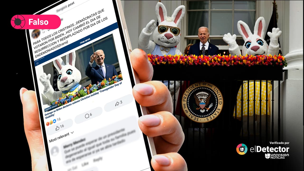 Es falso que Biden haya decretado el reemplazo de la Pascua por el Día de la Visibilidad Transgénero 
