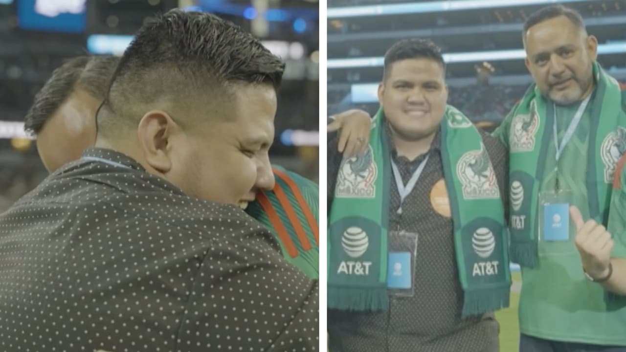 Durante un partido de la Selección de México, dos hermanos se reencuentran después de 15 años sin verse 