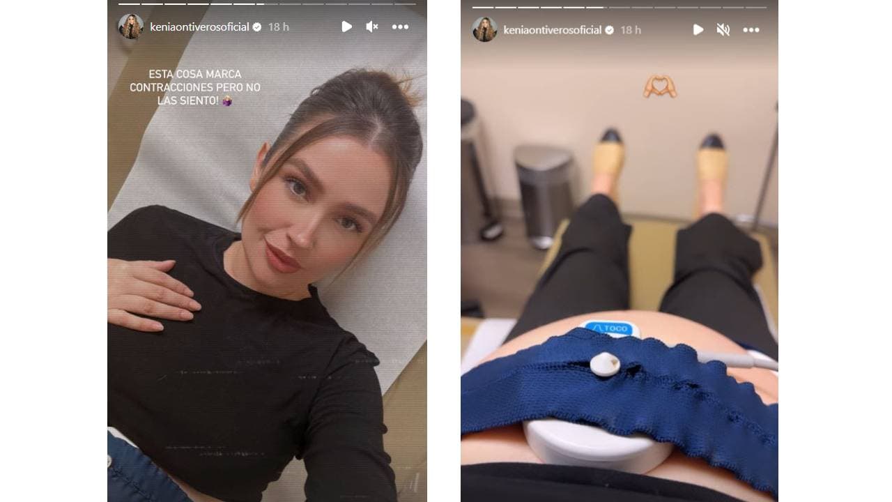 Kenia Ontiveros a punto de dar a luz a su cuarta hija.