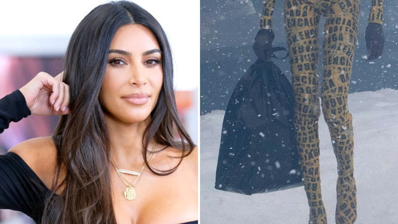 La ‘bolsa de basura’ Balenciaga de Kim Kardashian sale a la venta por 1,790 dólares