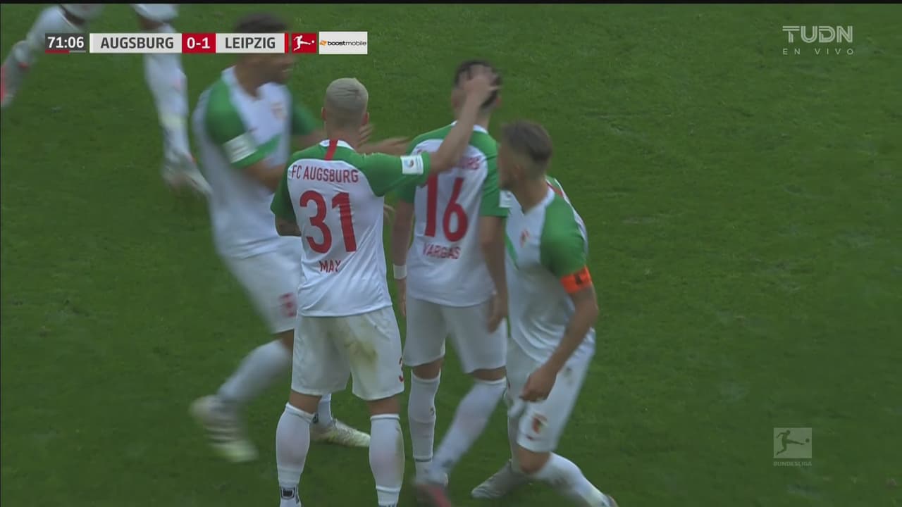 ¡Pero qué pedazo de gol! Rubén Vargas dibuja un arcoíris y empata 1-1 ante el Leipzig