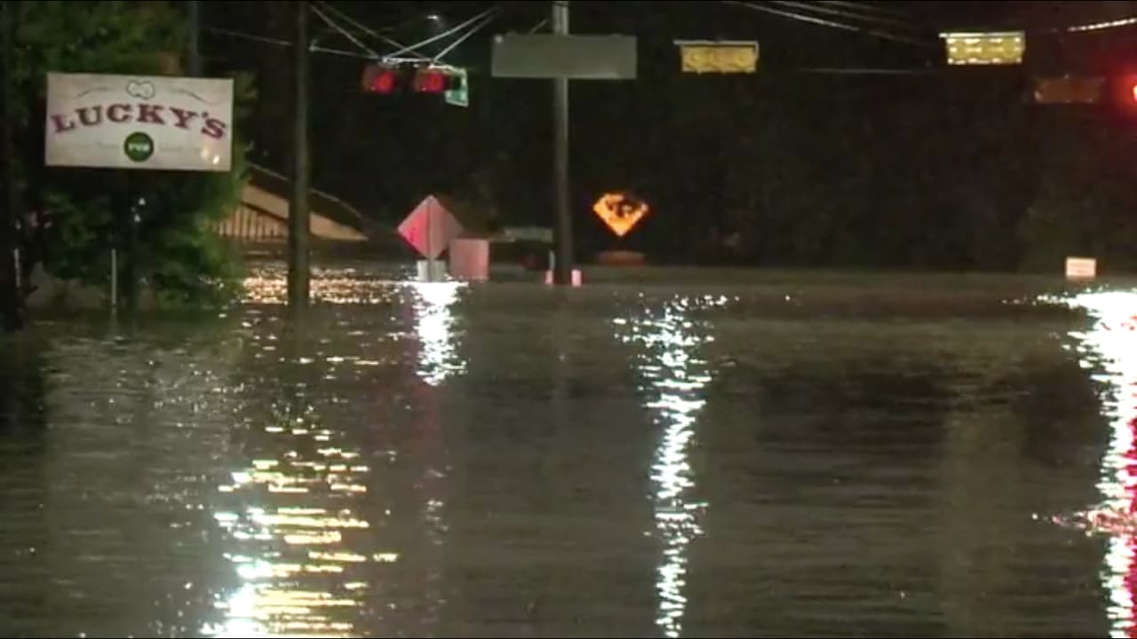 Authorities are urging residents not to leave their homes because most of the Houston metro area is flooded.
