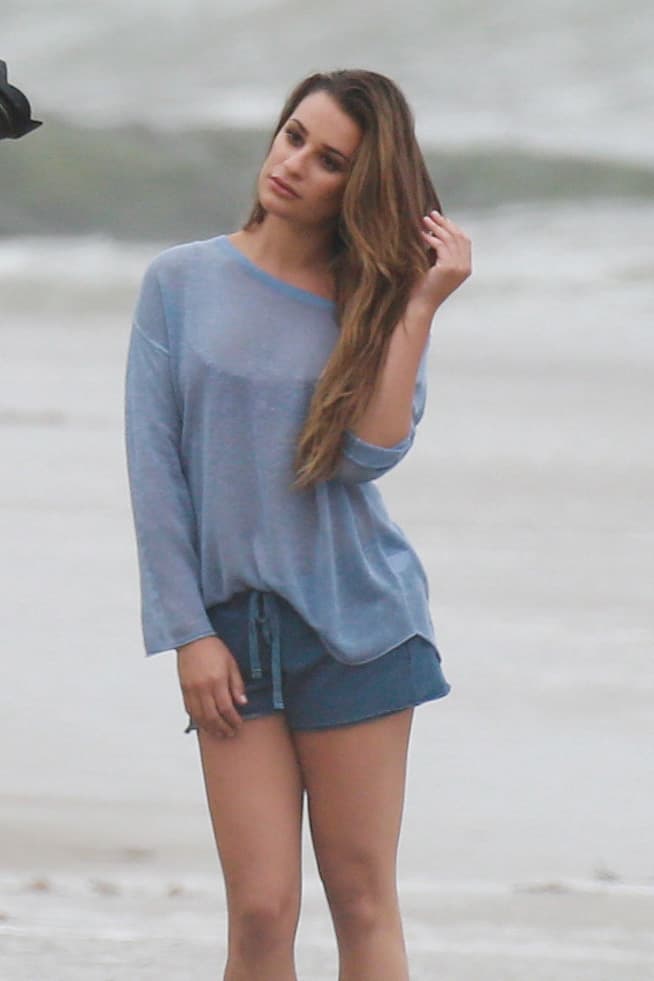 Lea sabe muy bien cómo seducir a la cámara.