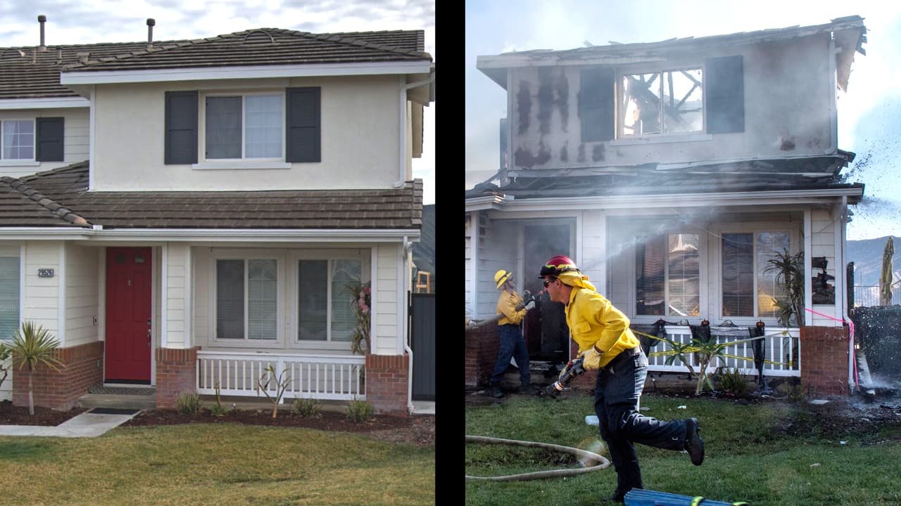 Fotografías interactivas: el norte y sur de California en llamas, antes y después