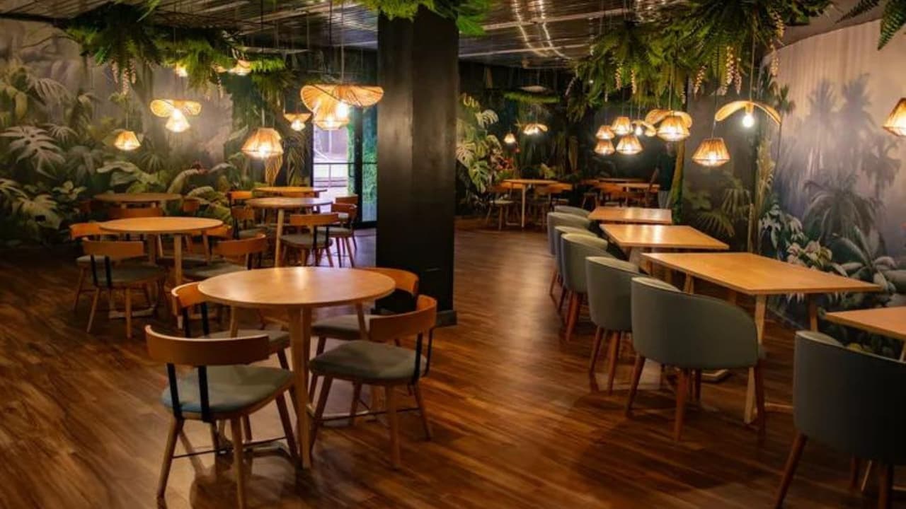 Los visitantes pueden disfrutar de diversas opciones de comida, como el Sugar Lab, que incluye una tienda de dulces y heladería, y un área de BBQ al aire libre.