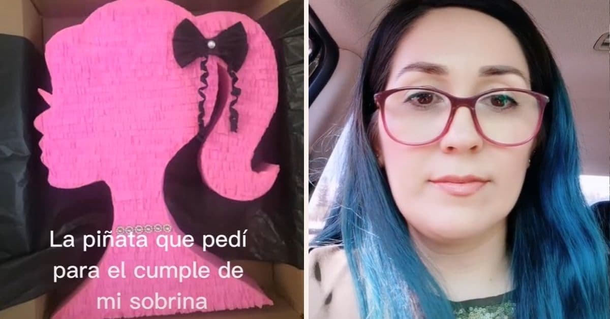 Pidió una piñata de Barbie y recibió algo muy diferente: su curiosa reacción se hizo viral