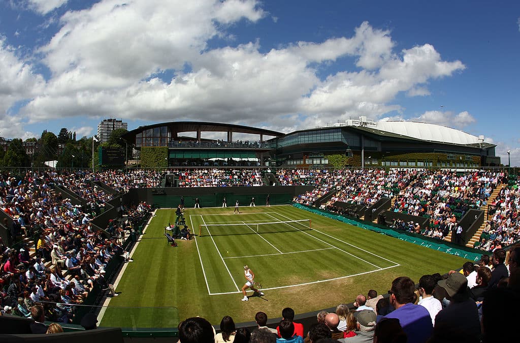 Panorámica del duelo entre la estadounidense Sloane Stephens y la alemana Sabine Lisicki en 2012.